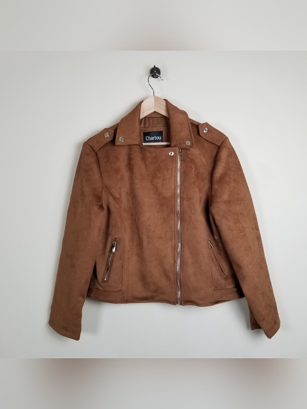 Chartou Faux Leather Jacket Size XL